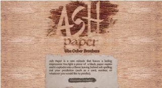 Ash Paper by the Other Brothers - Click Image to Close