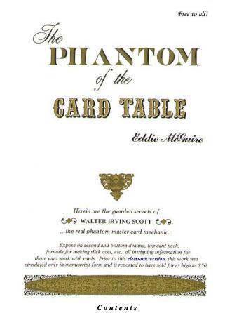 Eddie McGuire - The Phantom of The Card Table - Click Image to Close