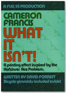 Cameron Francis - What It Isn't - Click Image to Close