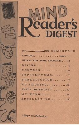 Bob Somerfeld - Mind Reader's Digest - Click Image to Close