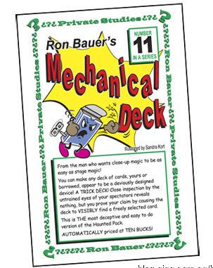Ron Bauer - 11 Mechanical Deck - Click Image to Close