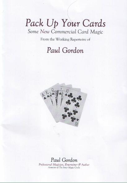 Paul Gordon - Pack Up Your Cards Vol 1 - Click Image to Close