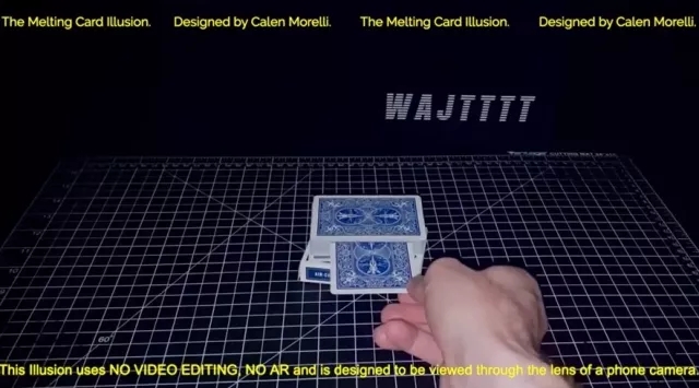 The Melting Card Illusion By Calen Morelli - Click Image to Close