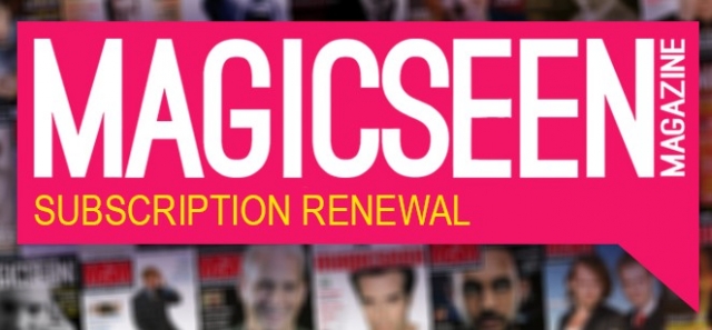 Magicseen Magazine - Subscription Renewal (August 2017 - August - Click Image to Close