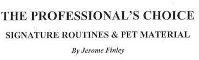 Jerome Finley - The Professionals Choice - Click Image to Close