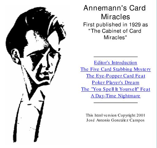 Annemann - Card Miracles - Click Image to Close