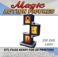 Zig Zag Illusion 3D Printable Action figure