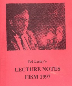 Ted Lesley's Lecture Note FISM 1997 - Click Image to Close
