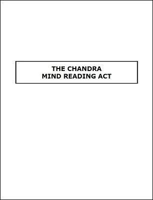 Chandra Mind Reading Act by James S. Harto - Click Image to Close