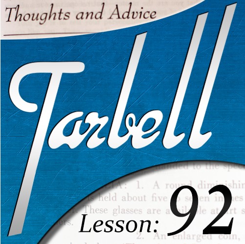 Tarbell 92: Thoughts & Advice - Click Image to Close