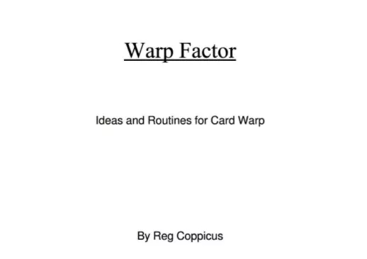 Warp Factor by Reg Coppicus - Click Image to Close