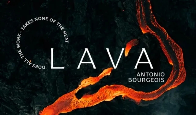 LAVA by Antonio Bourgeois - Coin Through Card Gaff - Click Image to Close