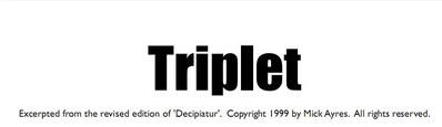 Mick Ayres - Triplet - Click Image to Close