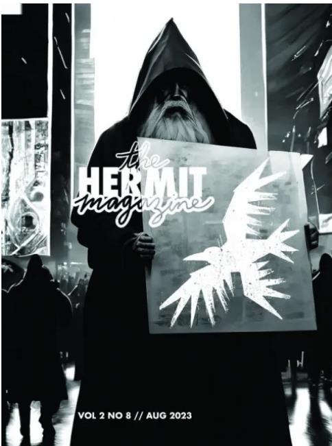 The Hermit Magazine Vol. 2 No. 8 (August 2023) by Scott Baird - Click Image to Close